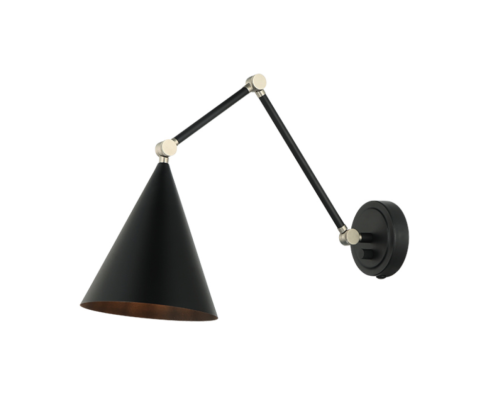 Pearson Matte Black Wall Sconce