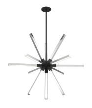 Matteo Lighting C66813MBCH - Asterisk Matte Black + Chrome Pendant