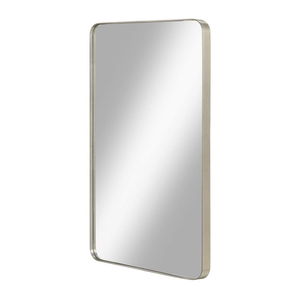 Reflections 24&apos;&apos; Metal Frame Mirror - Brushed Nickel