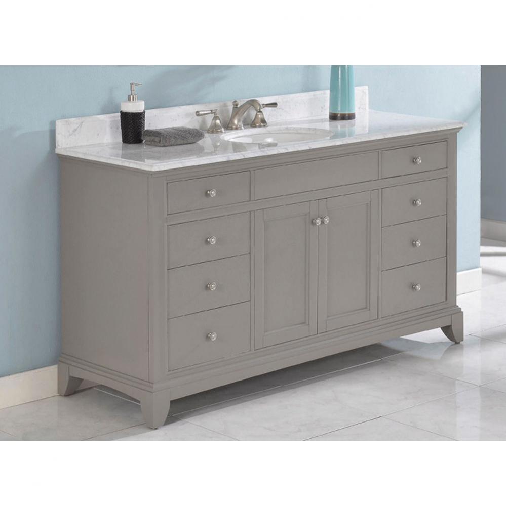 Smithfield 60&apos;&apos; Vanity In Medium Gray
