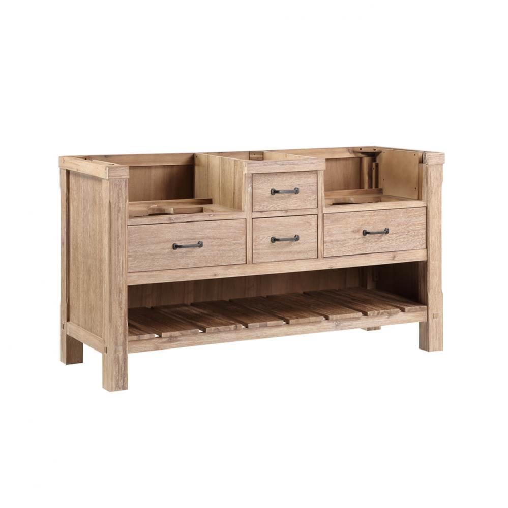 Napa 60&apos;&apos; Double Bowl Farmhouse Vanity - Sonoma Sand