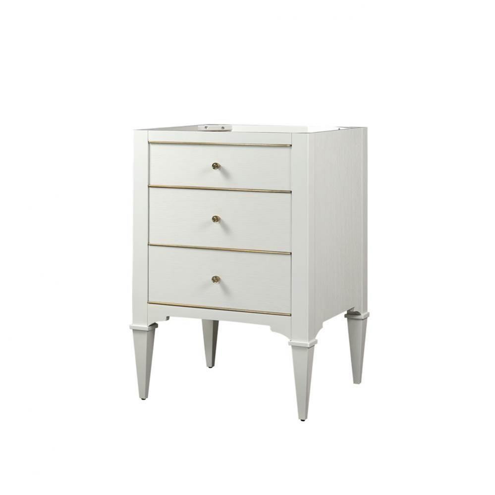 Charlottesville w/Brass 24&apos;&apos; Vanity - Polar White