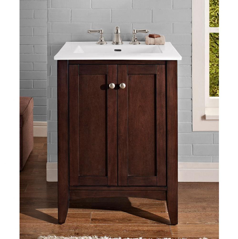 Shaker Americana 24&apos;&apos; Vanity In Habana Cherry