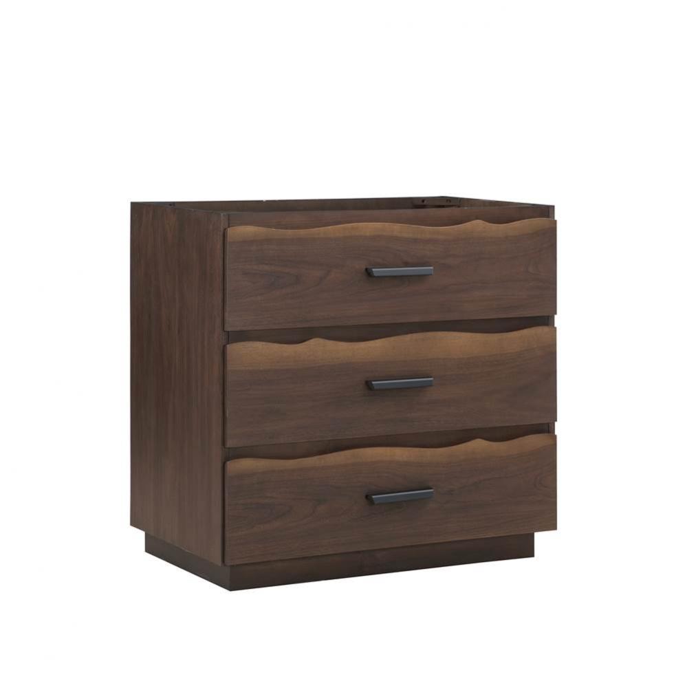 Live Edge 36&apos;&apos; Vanity - Dark Walnut