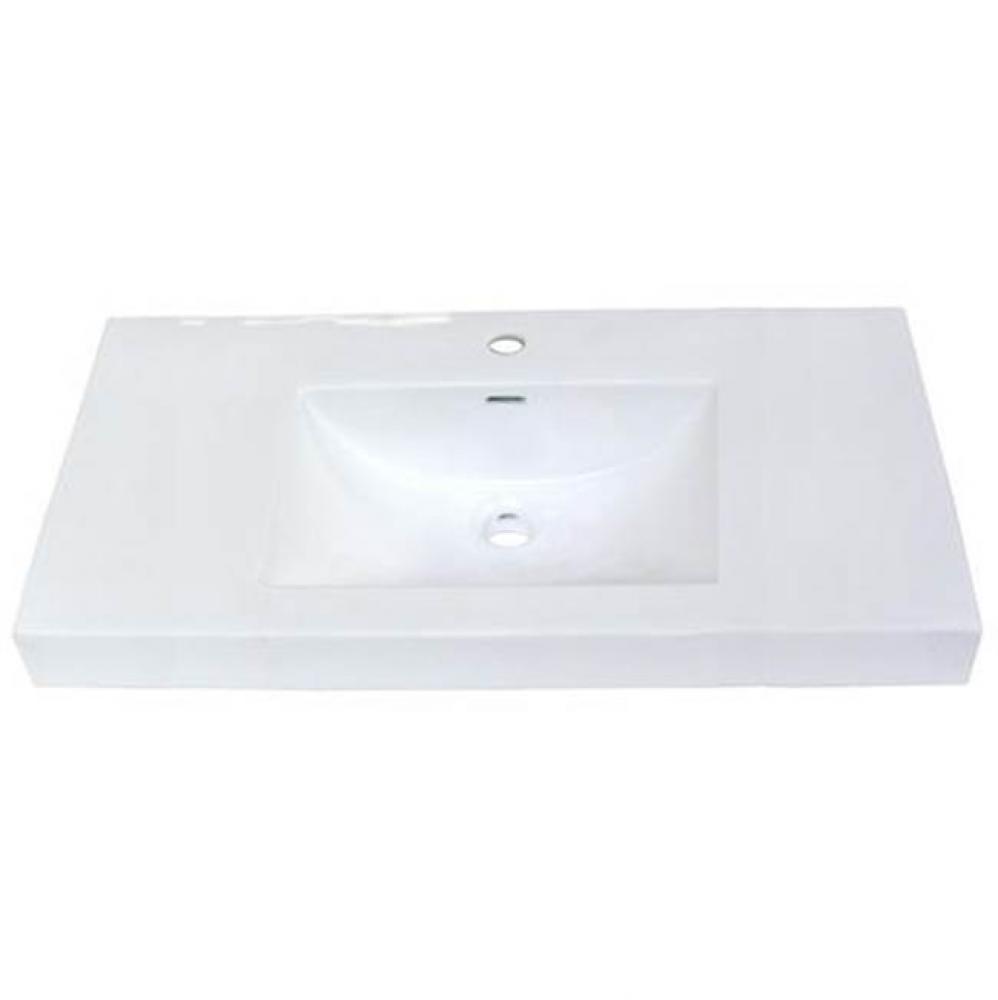 36x18&apos;&apos; White Ceramic Sink