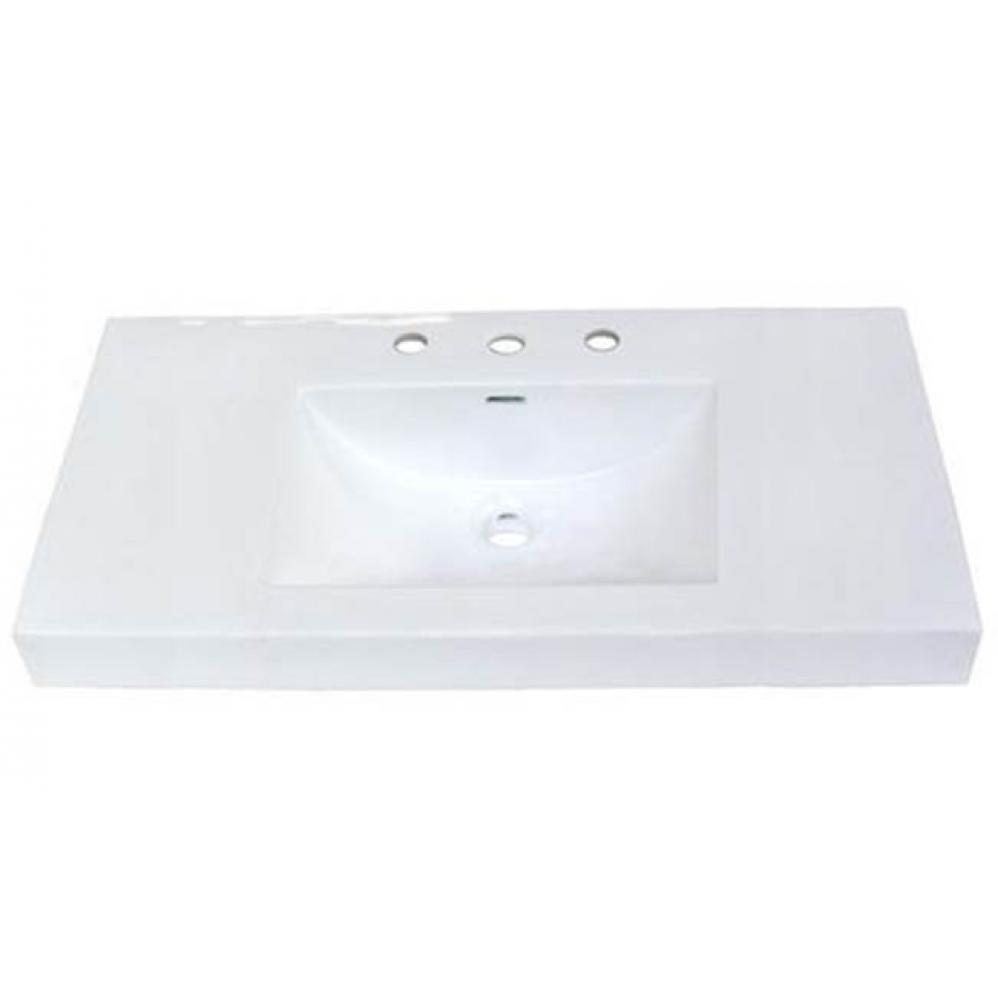 36x18&apos;&apos; White Ceramic Sink