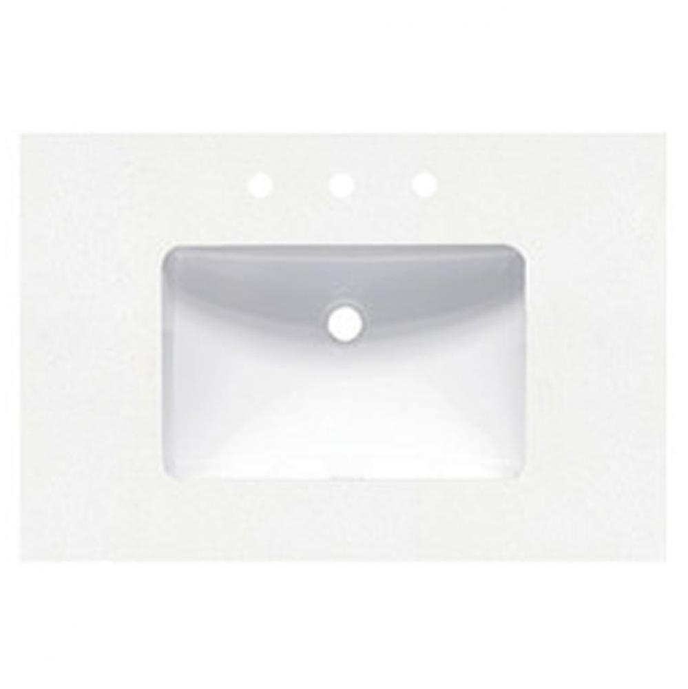 2inch - 30&apos;&apos; Blizzard (BZ) Quartz Top - 8&apos;&apos; widespread
