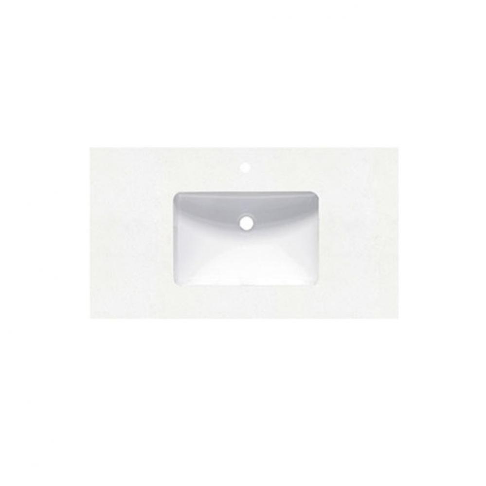 2inch - 36&apos;&apos; Blizzard (BZ) Quartz Top - single hole