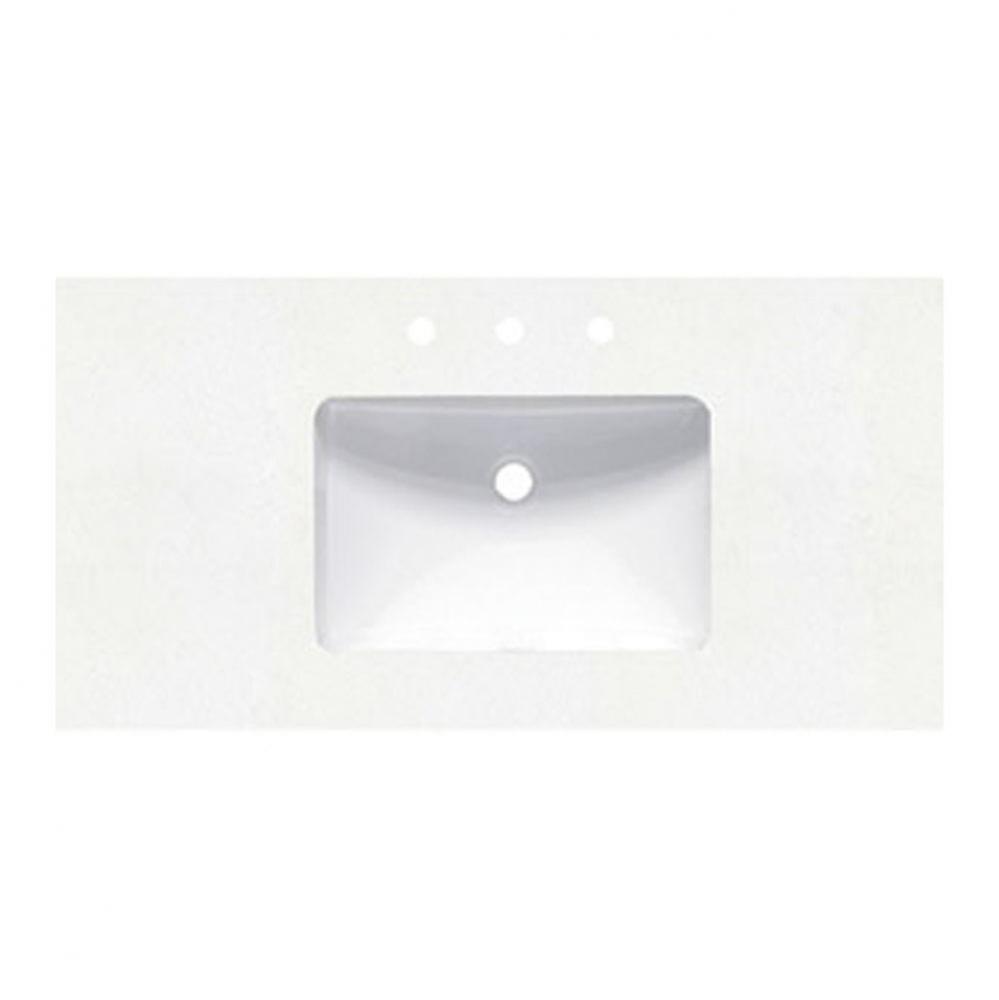 2inch - 42&apos;&apos; Blizzard (BZ) Quartz Top - 8&apos;&apos; widespread
