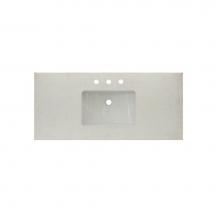 Fairmont Designs TQ2-S4922CQ8 - 2cm (3/4'') 49'' Carrera (CQ) Quartz Top - 8'' widespread