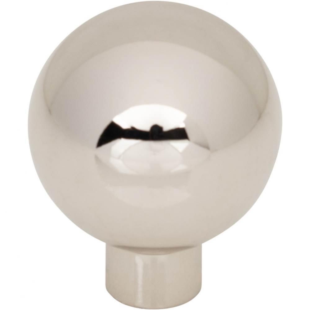 Brockwell Knob 1 1/8 Inch Polished Nickel