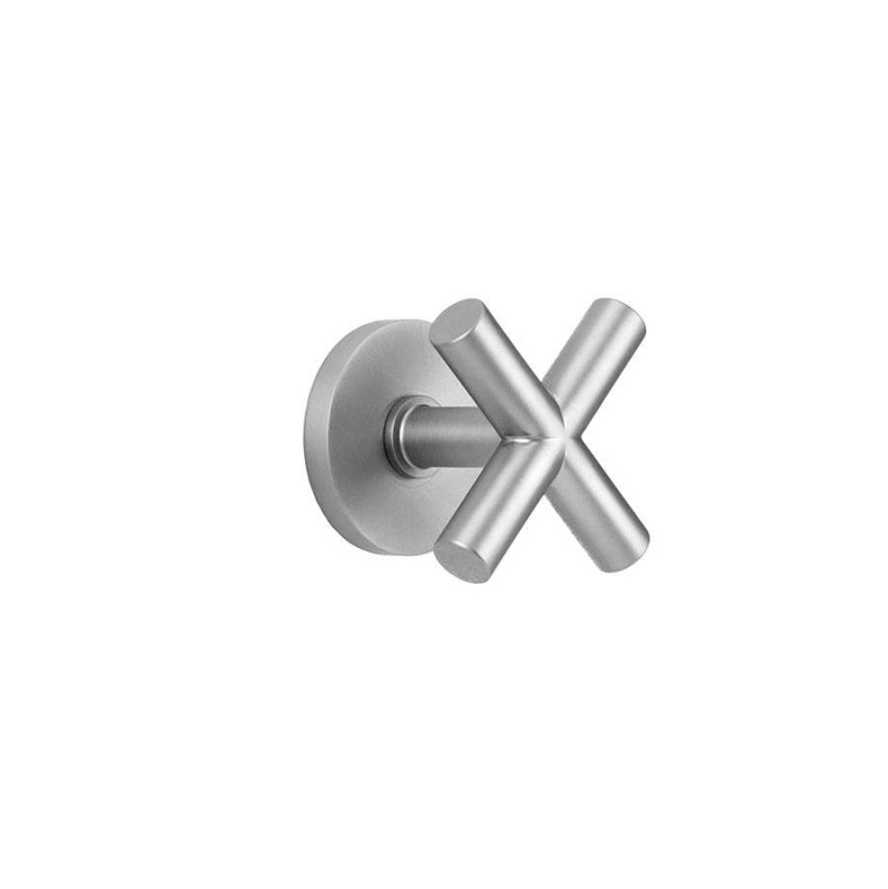 Contempo Slim Cross Handle with Round Escutcheon Trim for Exacto Volume Controls and Diverters (J-