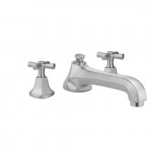 Jaclo 6970-T686-TRIM-BG - Astor Roman Tub Set with Low Spout and Hex Cross Handles