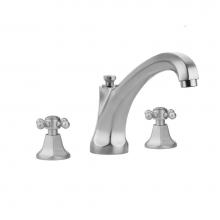 Jaclo 6972-T688-TRIM-BG - Astor Roman Tub Set with High Spout and Ball Cross Handles