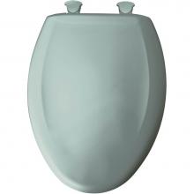 Bemis 1200SLOWT 074 - Elongated Plastic Toilet Seat in Blue with STA-TITE Seat Fastening System, Easy-Clean & Change