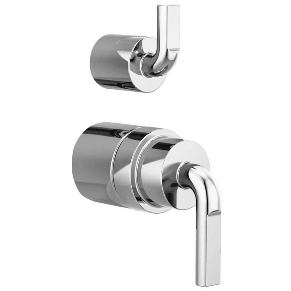 Litze&#xae; Pressure Balance Valve with Integrated Diverter Trim Notch Lever Handle Kit