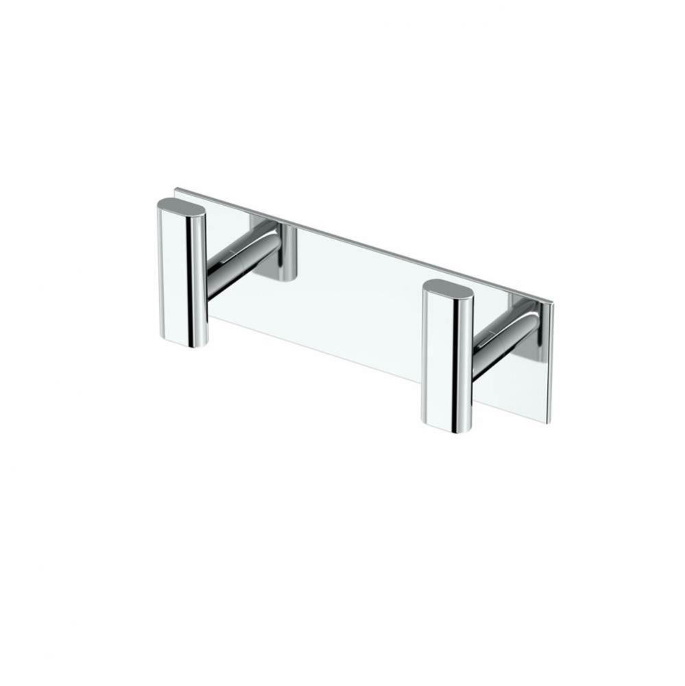 Elevate All Modern D&#xe9;cor 6.5&apos;&apos; L Double Robe Hook, Chrome