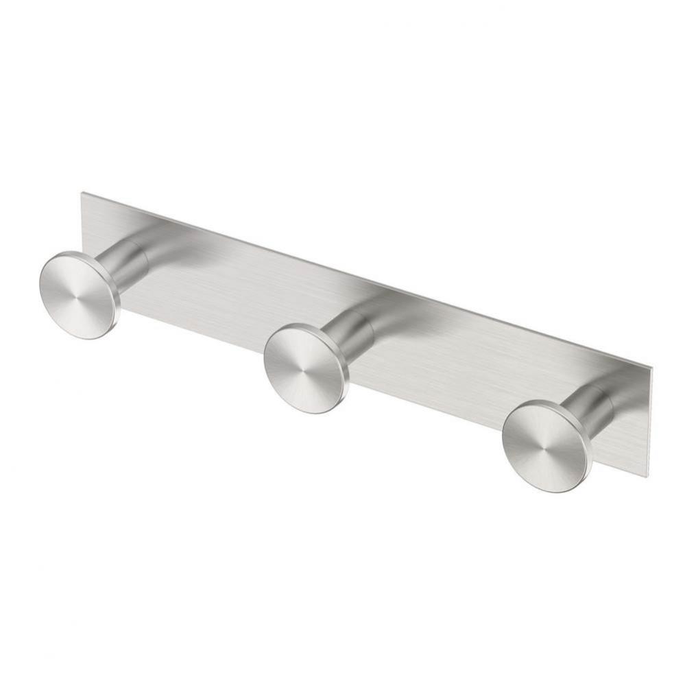 Glam All Modern D&#xe9;cor 11&apos;&apos; L Triple Robe Hook, Satin Nickel