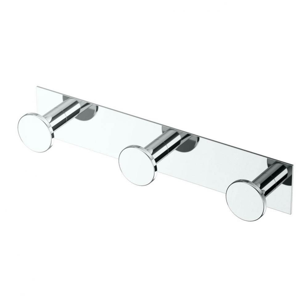 Glam All Modern D&#xe9;cor 11&apos;&apos; L Triple Robe Hook, Chrome