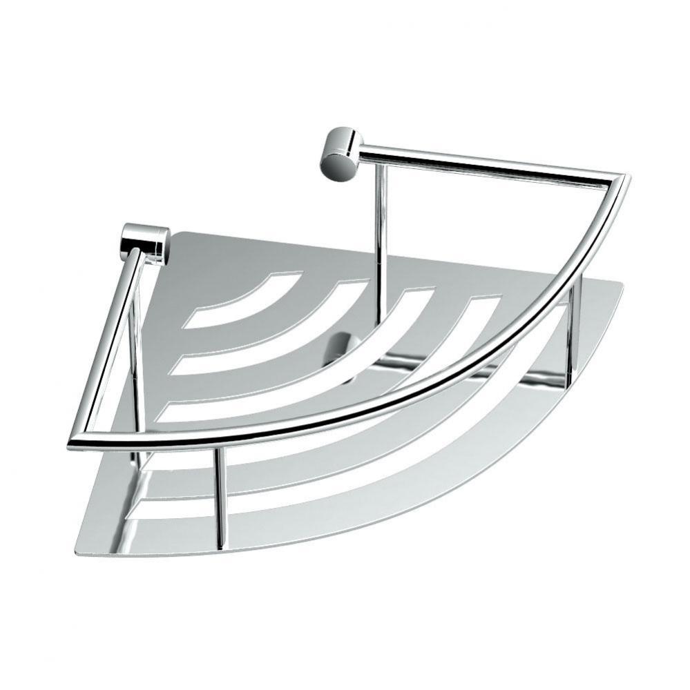 Elegant Corner Shelf 11&apos;&apos;L, Chrome