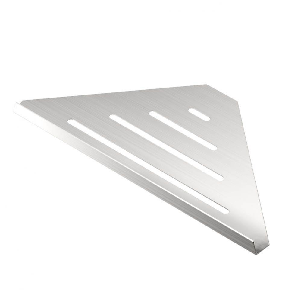 Elegant Corner Shelf, 13&apos;&apos;L, Brushed Nickel