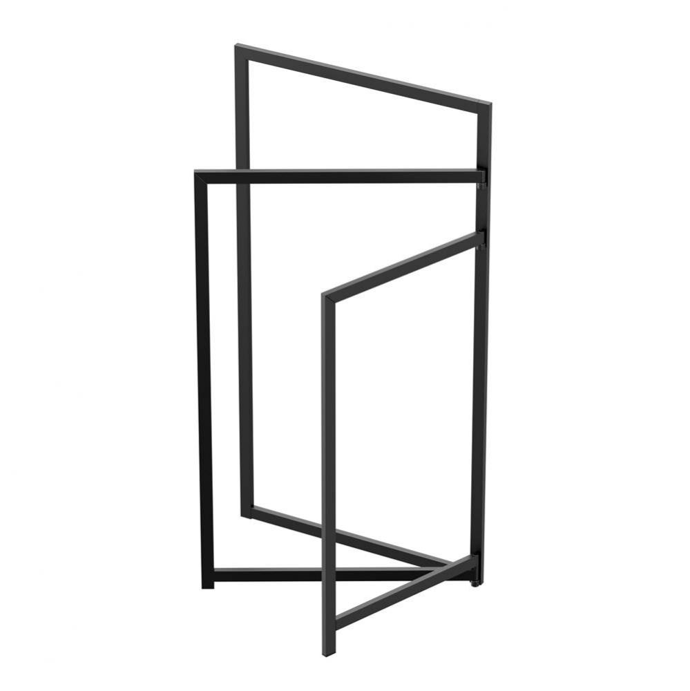 D&#xe9;cor Bath Towel Holder 31&apos;&apos;H, Matte Black