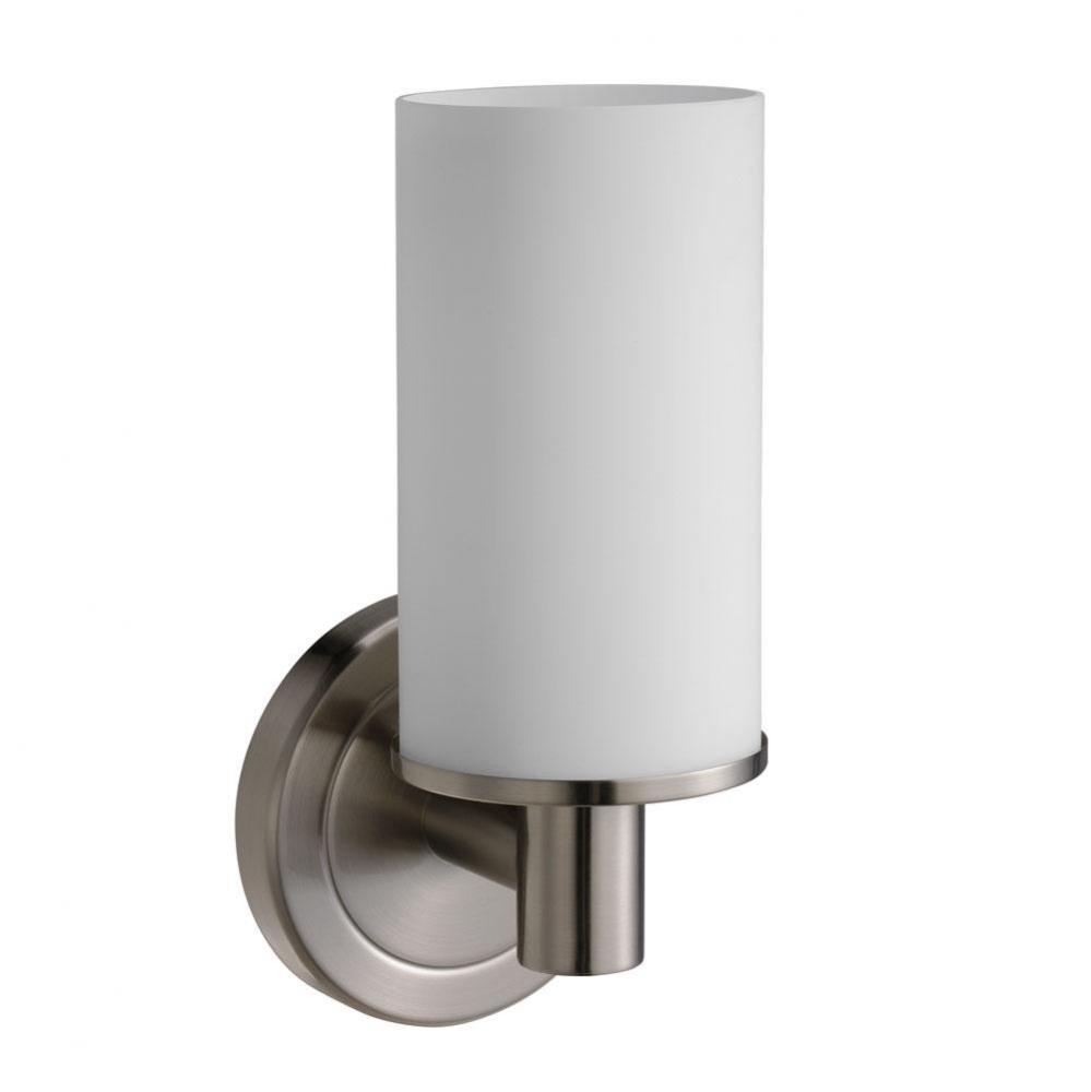 Latitude Single Sconce, Satin Nickel