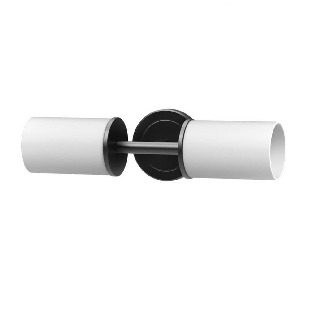 Latitude Double Sconce, Matte Black