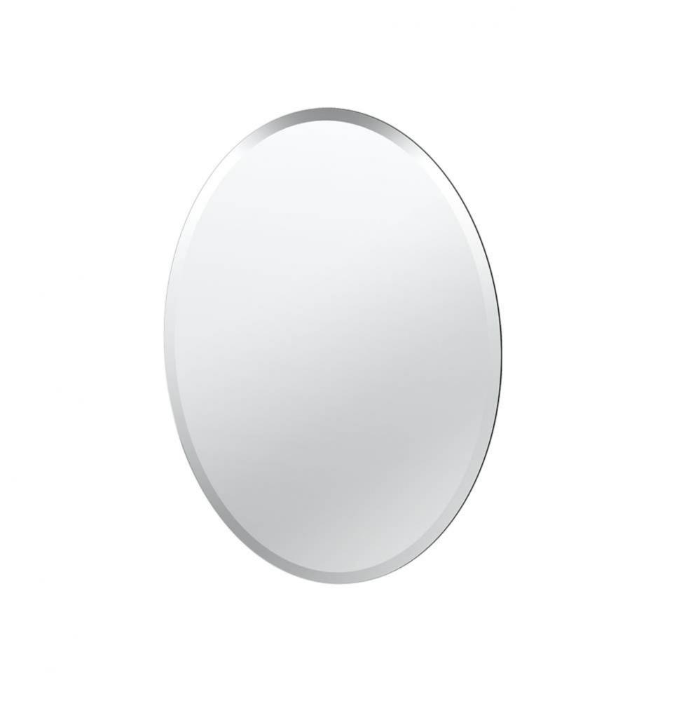Flush Mount EZ Hanging 26.5&apos;&apos;H Frameless Oval Mirror