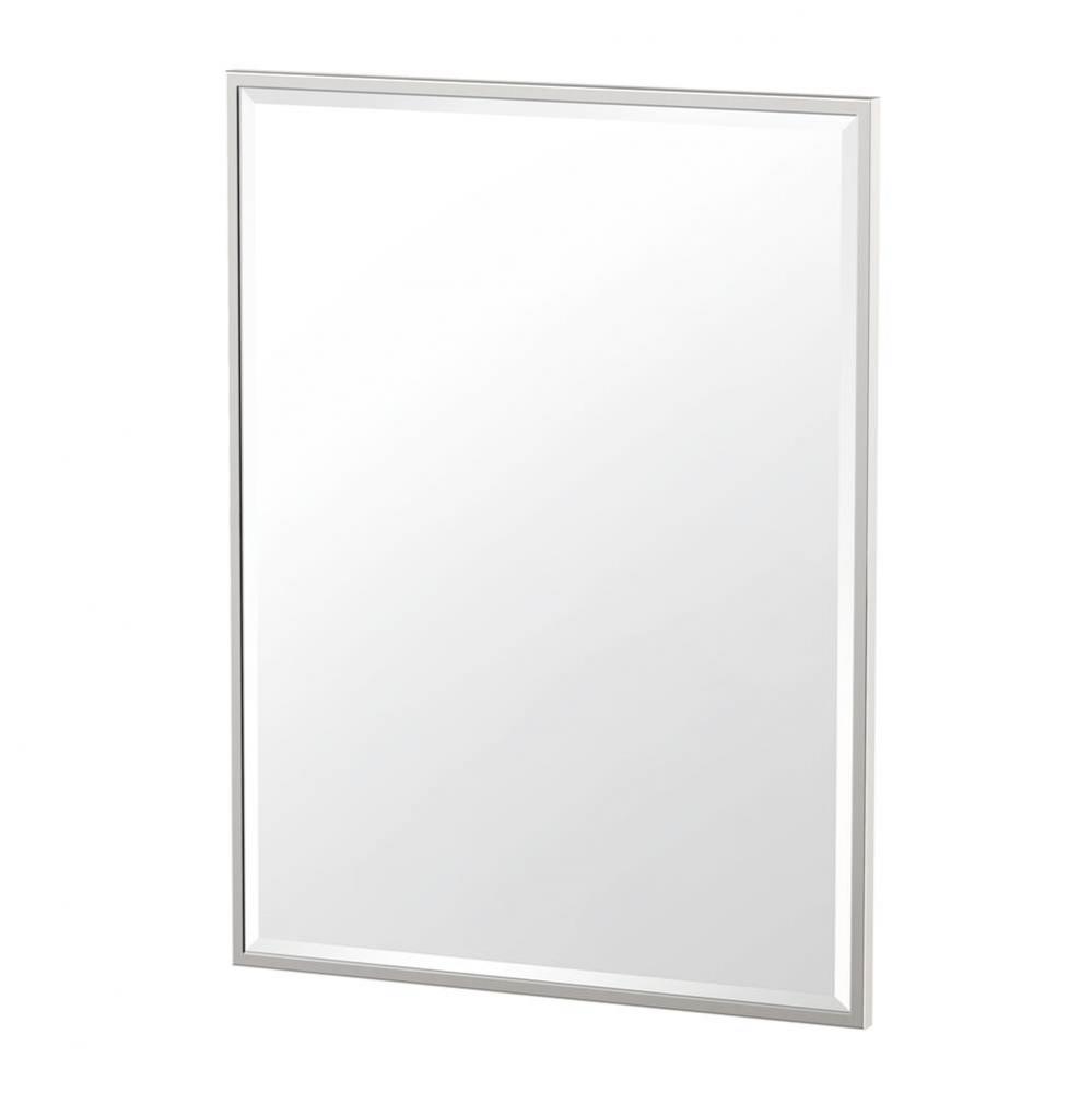 Flush Mount EZ Hanging 32.5&apos;&apos;H Framed Rectangular Mirror, Satin Nickel