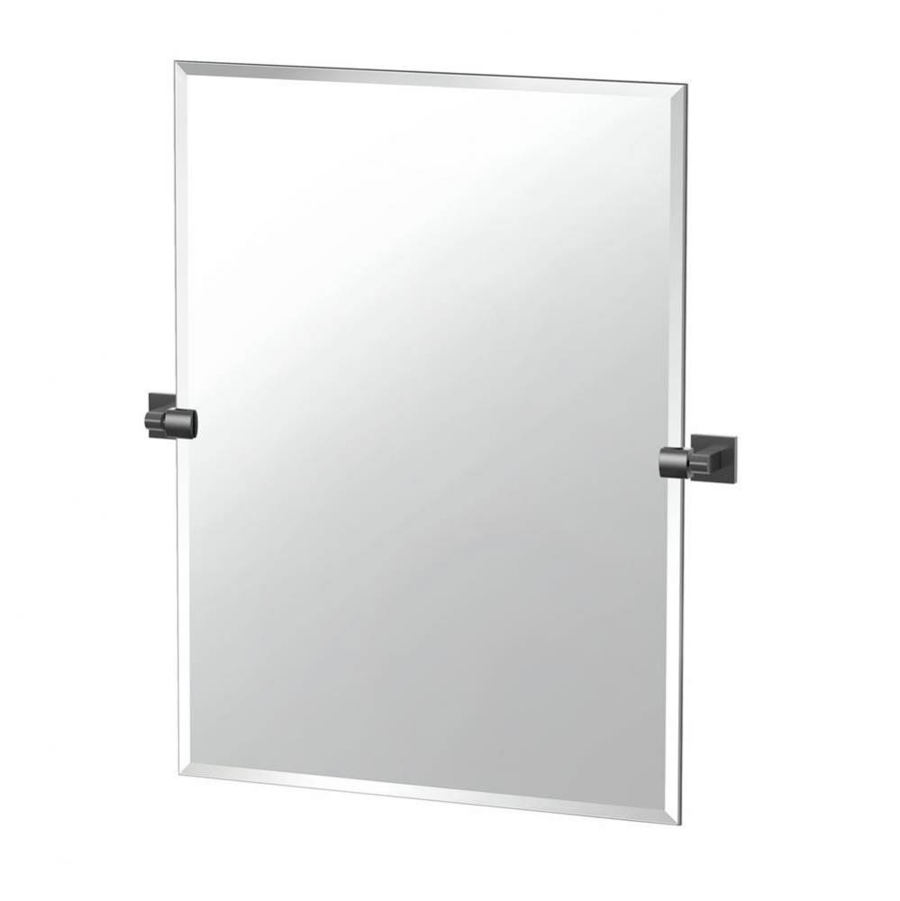 Elevate 31.5&apos;&apos;H Frameless Rectangle Mirror, Matte Black