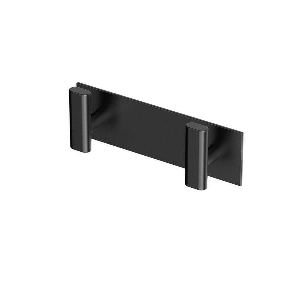 Elevate All Modern D&#xe9;cor 6.5&apos;&apos; L Double Robe Hook, Matte Black