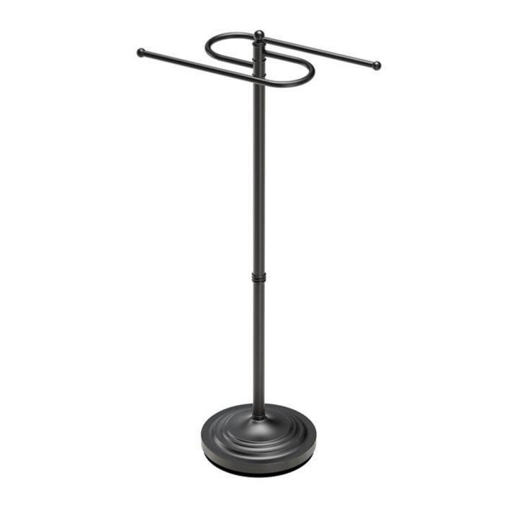 Floor S-Style Towel Stand, Matte Black
