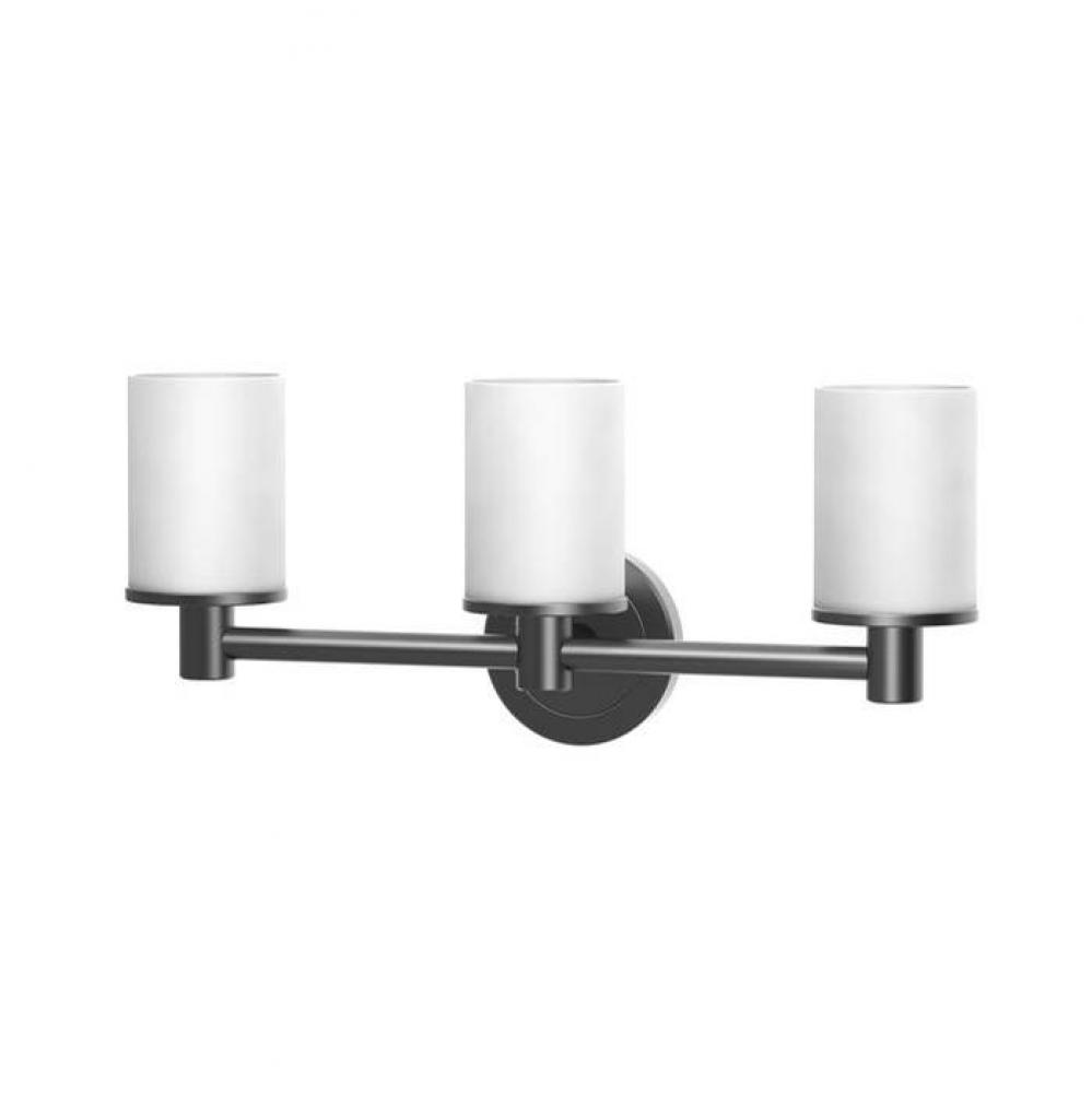 Latitude Triple Sconce, Matte Black