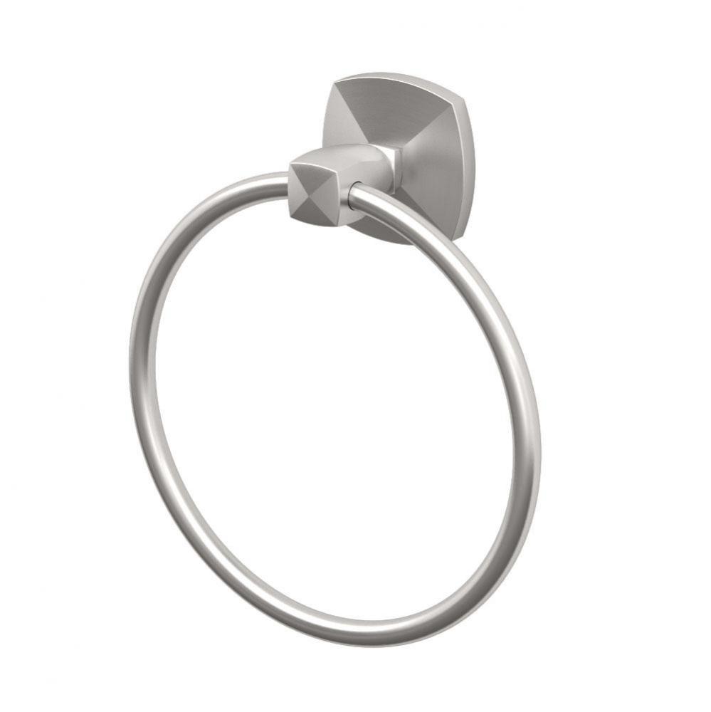 Jewel Towel Ring, Satin Nickel