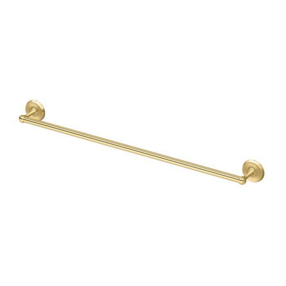 Designer II 24&apos;&apos;L Towel Bar, Brushed Brass