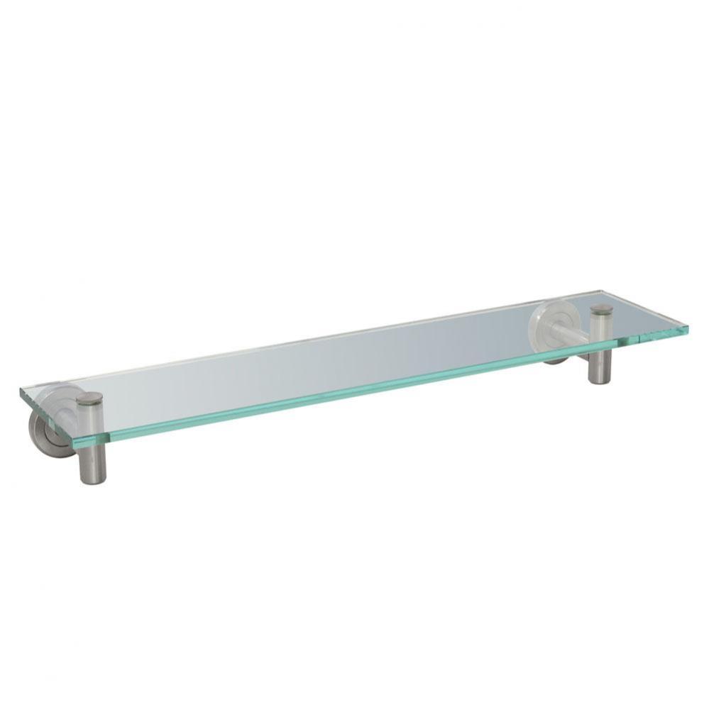Latitude Vanity Glass Shelf, Satin Nickel