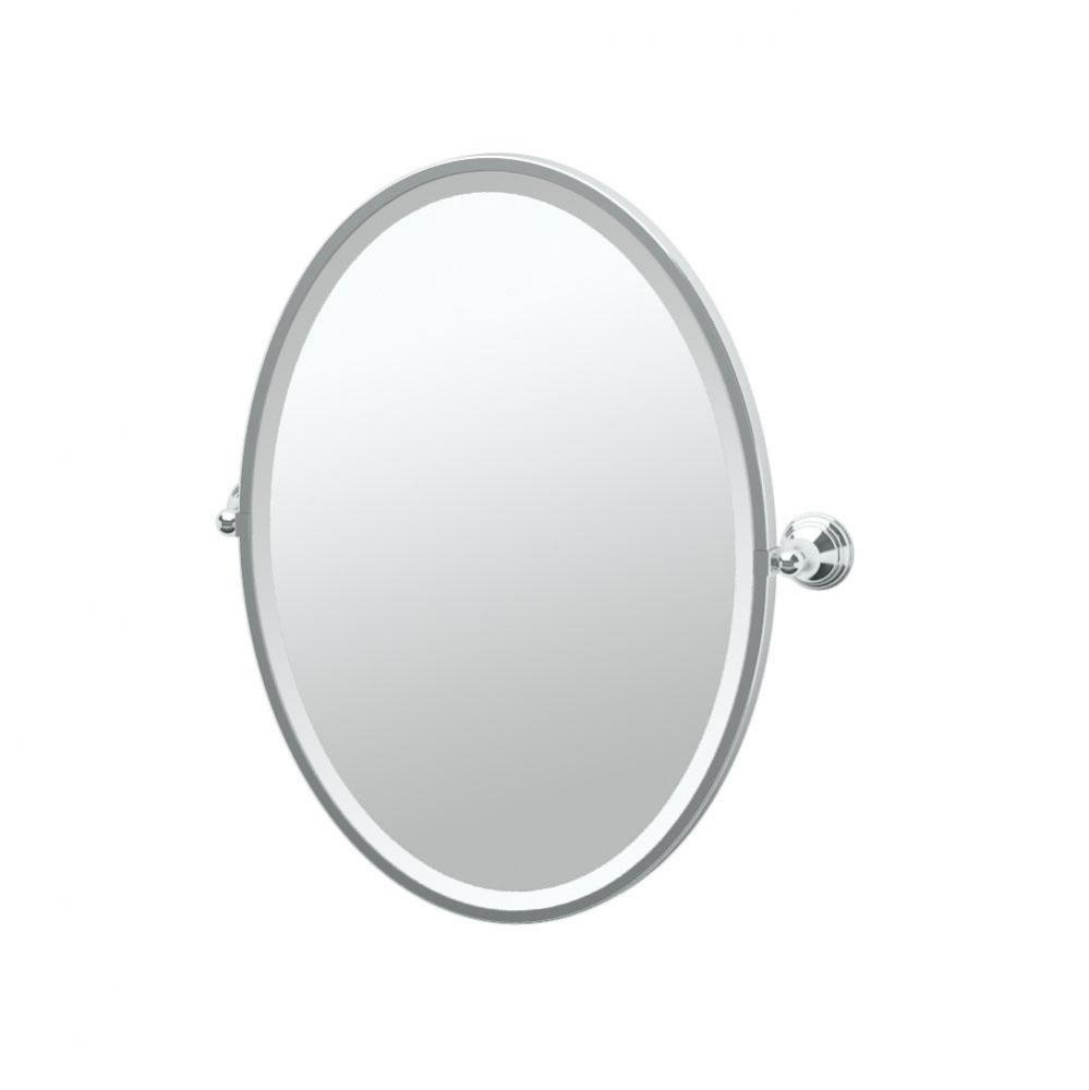 CHARLOTTE,FRAMED OVAL,CHROME