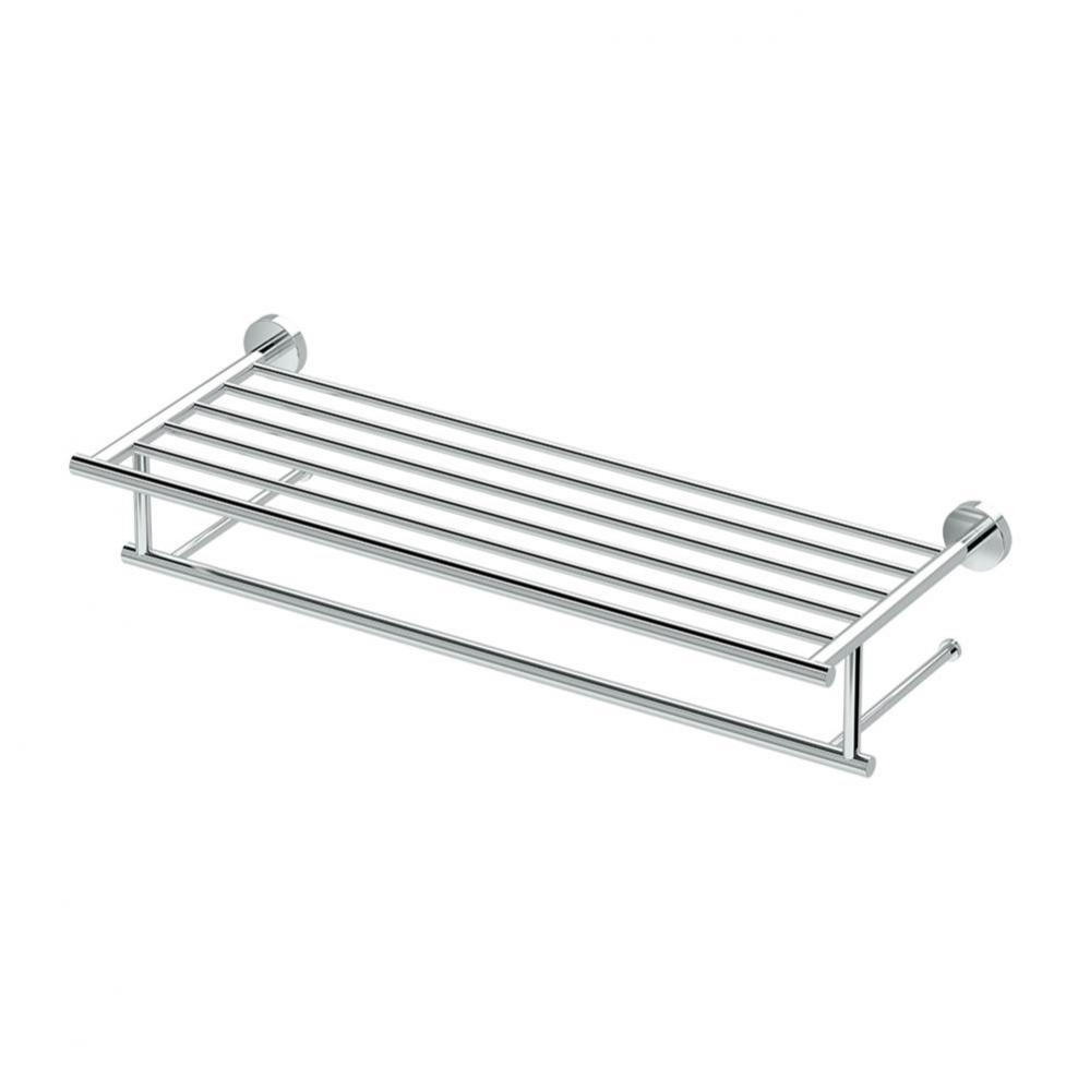 Glam 24&apos;&apos;L Minimalist Towel Rack, Chrome