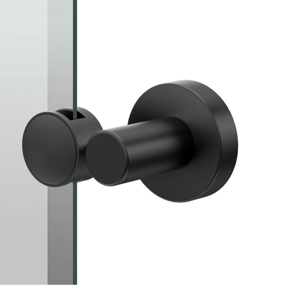 Glam 32&apos;&apos;H Frameless Oval Mirror, Matte Black