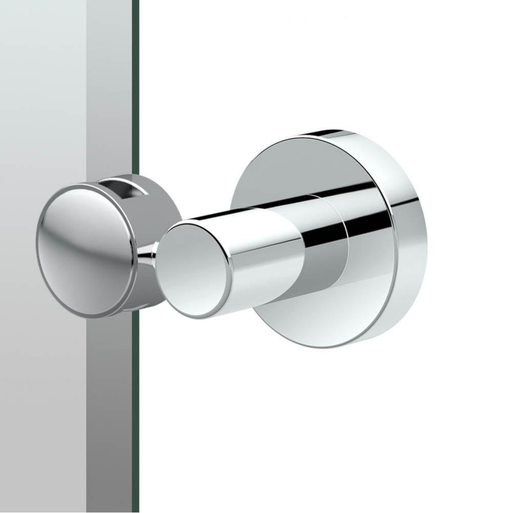 Glam 24&apos;&apos;H Frameless Rectangle Mirror, Chrome