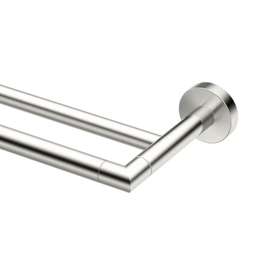 Glam 24&apos;&apos; Double Towel Bar, Satin Nickel