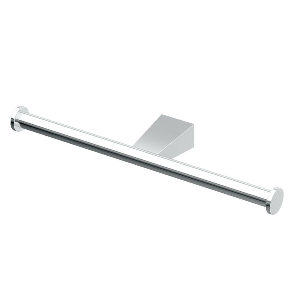 Bleu Double Tissue Paper Holder, Chrome