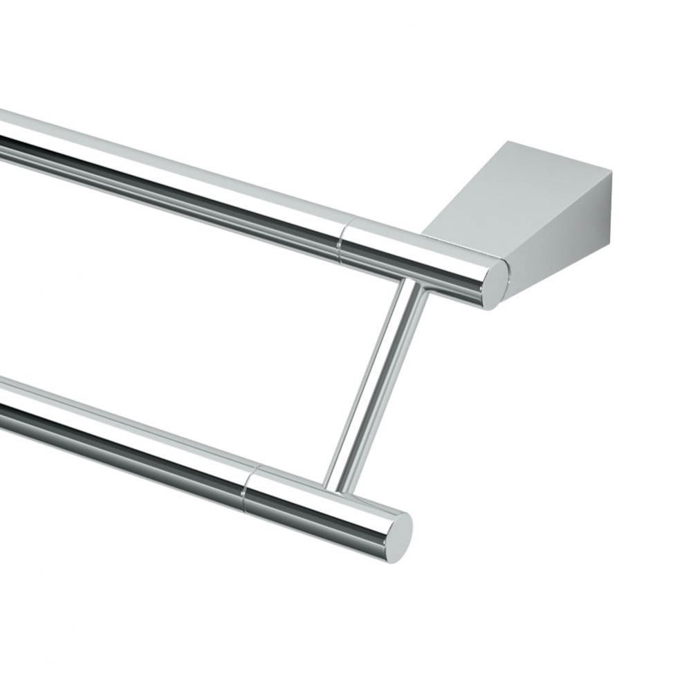 Bleu 24&apos;&apos;L Double Towel Bar, Chrome
