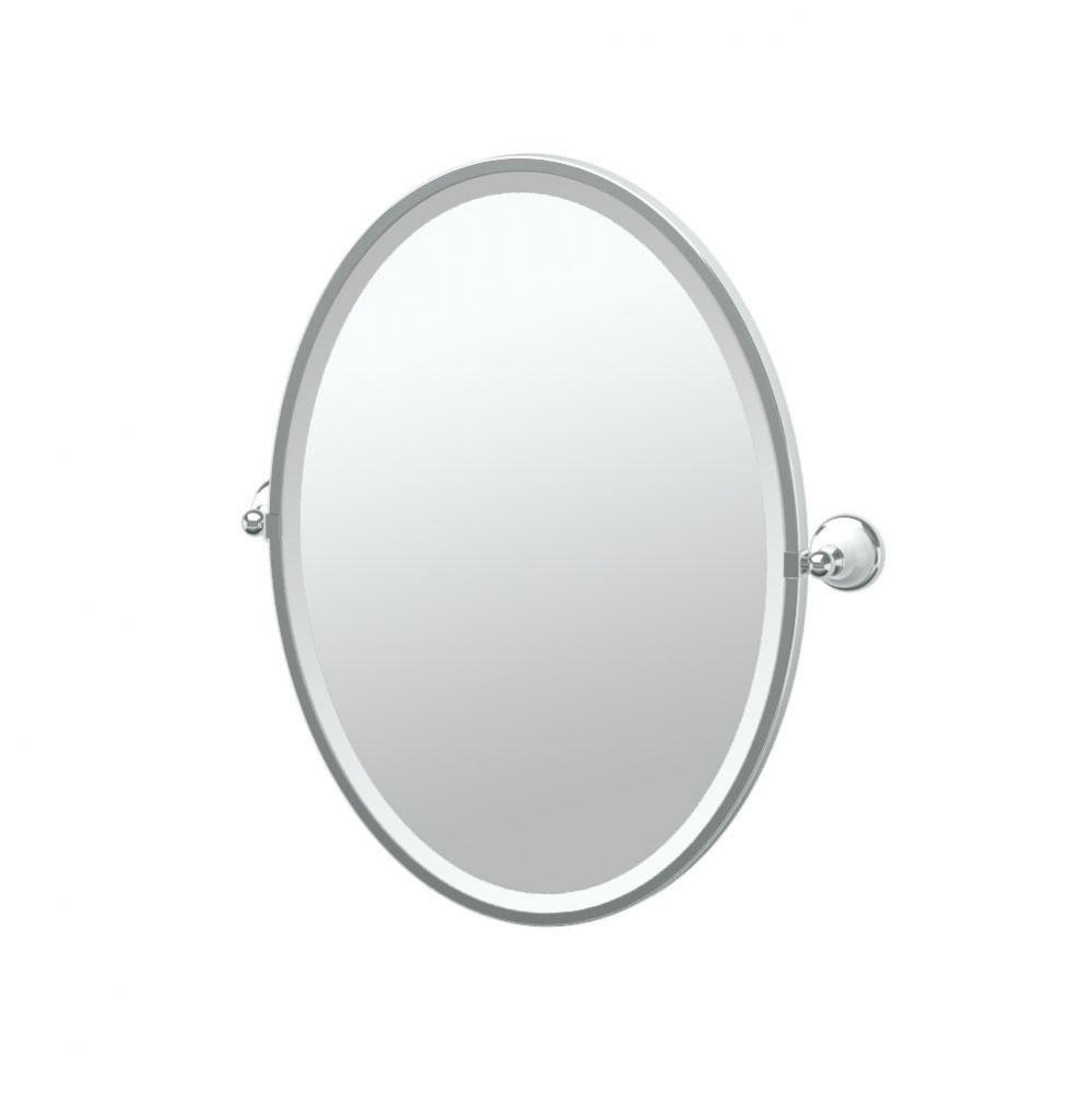 Franciscan 27.5&apos;&apos;H Framed Oval Mirror CH
