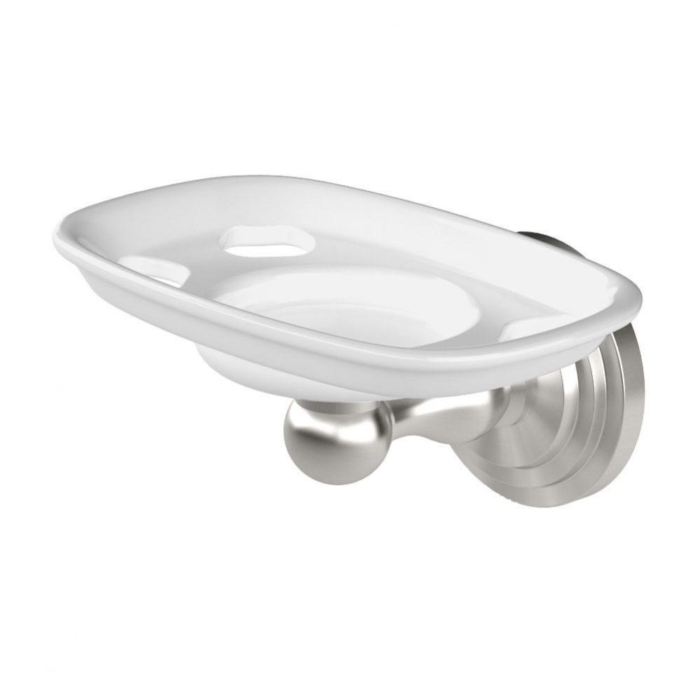 Marina Toothbrush &amp; Tumbler Holder, Satin Nickel