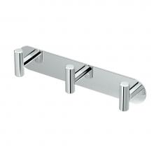 Gatco 1292 - Latitude, All Modern Décor 11'' L Triple Robe Hook, Chrome