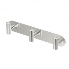 Gatco 1296 - Latitude, All Modern Décor 11'' L Triple Robe Hook, Satin Nickel
