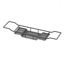 Gatco 1418MX - Modern Bath Tub Caddy, Adjustable, Matte Black