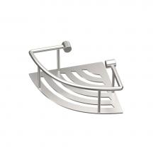 Gatco 1453 - Elegant Corner Shelf 8''L, Brushed Nickel